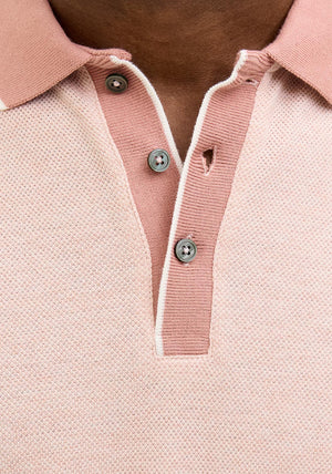 Jack & Jones Logan Polo Shirt, Pink Melange