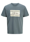 Jack & Jones Frederick T-Shirt, Grey Blue