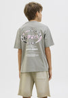 Jack & Jones Boy Back Graphic Tee, Shadow