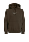 Jack & Jones Archie Hoodie, Olive Green