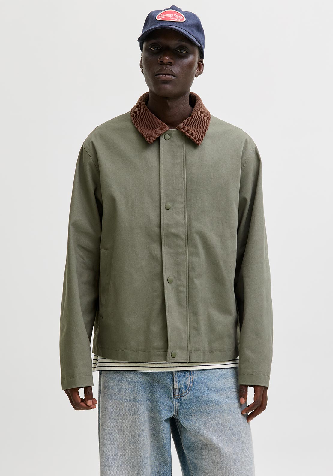 Jack & Jones Grahame Worker Jacket, Dusty Olive