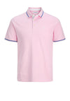 Jack & Jones Paulos Polo Shirt, Prism Pink