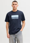 Jack & Jones Fusion Dots T-Shirt, Dark Blue