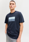 Jack & Jones Fusion Dots T-Shirt, Dark Blue