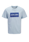 Jack & Jones Boys Cole Print Short Sleeve Tee, Blue