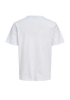 Jack & Jones Boys College Logo Short Sleeve Tee, White