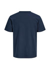 Jack & Jones Boys College Logo Short Sleeve Tee, Navy