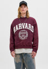 Jack & Jones Harvard Sweatshirt, Maroon