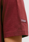 Jack & Jones Square Branding T-Shirt, Wine