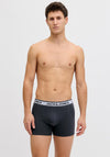 Jack & Jones Nolan 3 Pack Cotton Stretch Trunks, Navy Multi