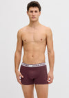 Jack & Jones Nolan 3 Pack Cotton Stretch Trunks, Navy Multi