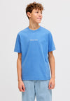 Jack & Jones Boys Norrebro Short Sleeve Tee, Blue