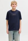 Jack & Jones Boys Norrebro Short Sleeve Tee, Navy