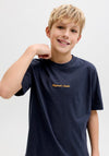 Jack & Jones Boys Norrebro Short Sleeve Tee, Navy