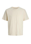Jack & Jones Boys Skills Minimal Short Sleeve Tee, Beige