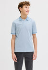 Jack & Jones Boys Blualves Short Sleeve Polo, Blue