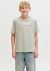 Jack & Jones Boys Star Short Sleeve Tee, Beige