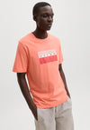 Jack & Jones Fusion Dots T-Shirt, Orange
