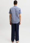Jack & Jones Summer Linen Blend Shirt, Faded Denim