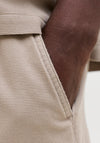 Jack & Jones Jaiden Waffle Resort Shorts, Beige