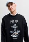 Jack & Jones Menton Typo Crew Neck Sweatshirt, Black