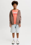 Jack & Jones Boys Fusion Short Sleeve Tee, Orange