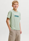 Jack & Jones Boys Fusion Short Sleeve Tee, Green