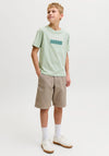 Jack & Jones Boys Fusion Short Sleeve Tee, Green
