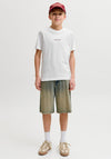 Jack & Jones Boys Cassis Short Sleeve Tee, White