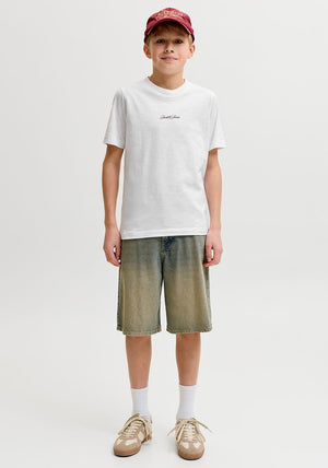 Jack & Jones Boys Cassis Short Sleeve Tee, White