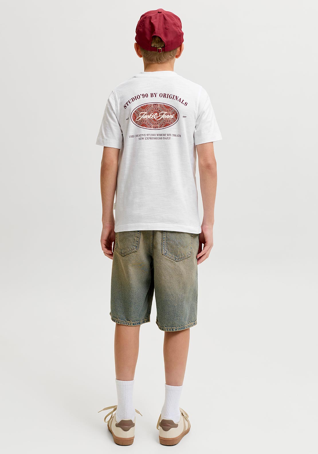 Jack & Jones Boys Cassis Short Sleeve Tee, White