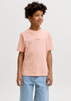 Jack & Jones Boys Cassis Short Sleeve Tee, Orange