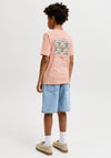 Jack & Jones Boys Cassis Short Sleeve Tee, Orange