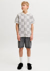 Jack & Jones Boys Solana Knit Short Sleeve Polo, White