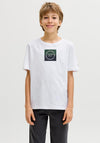 Jack & Jones Boys Skills Short Sleeve Tee, White