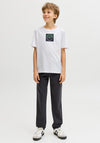 Jack & Jones Boys Skills Short Sleeve Tee, White