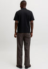 Jack & Jones Ethan Zip Polo Shirt, Black