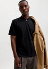 Jack & Jones Ethan Zip Polo Shirt, Black