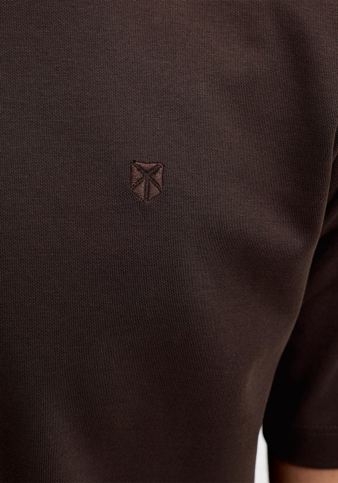 Jack & Jones Ethan Zip Polo Shirt, Brown