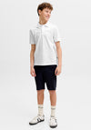 Jack & Jones Boy Blaweston Short Sleeve Polo, White