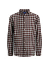 Jack & Jones Boy Joshua Flannel Check Shirt, Brown
