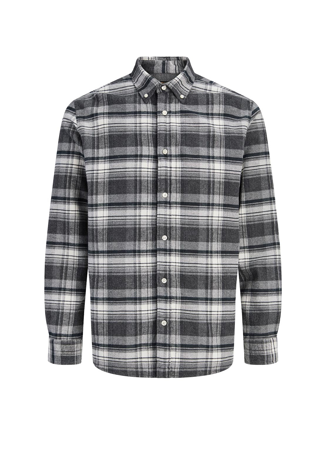 Jack & Jones Boy Stanley Flannel Long Sleeve Shirt, Grey