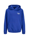 Jack & Jones Boy Norrebro Long Sleeve Back Print Hoodie, Blue