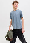 Jack & Jones Boy Daytona Striped Short Sleeve Tee, Blue
