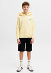 Jack & Jones Boy Norrebro Long Sleeve Back Print Hoodie, Yellow