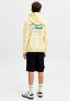 Jack & Jones Boy Norrebro Long Sleeve Back Print Hoodie, Yellow
