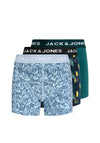 Jack & Jones Boy Jake 3 Pack Trunks, Navy Multi