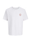 Jack & Jones Boy Alliance Short Sleeve Tee, White