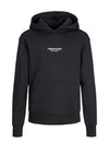 Jack & Jones Mini Boy Vester Long Sleeve Hoodie, Black