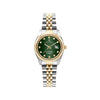 Jacques Du Manoir Ladies Inspiration Green Dial Watch, Silver & Gold